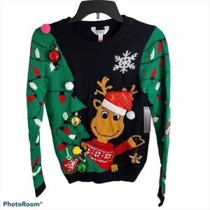 Dinosaur Ugly Christmas Sweater NWT Women’s Small